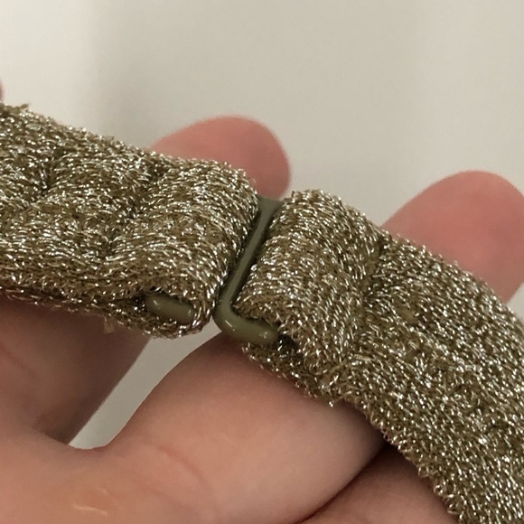 J.crew 38C sparkle underwire bikini top 0555 gold clasp adjustable sexy skimpy - Picture 16 of 16